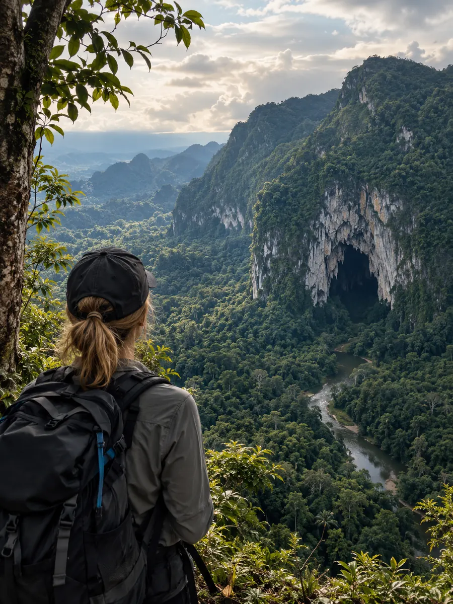 Vista en el Parque Nacional de Gunung Mulu